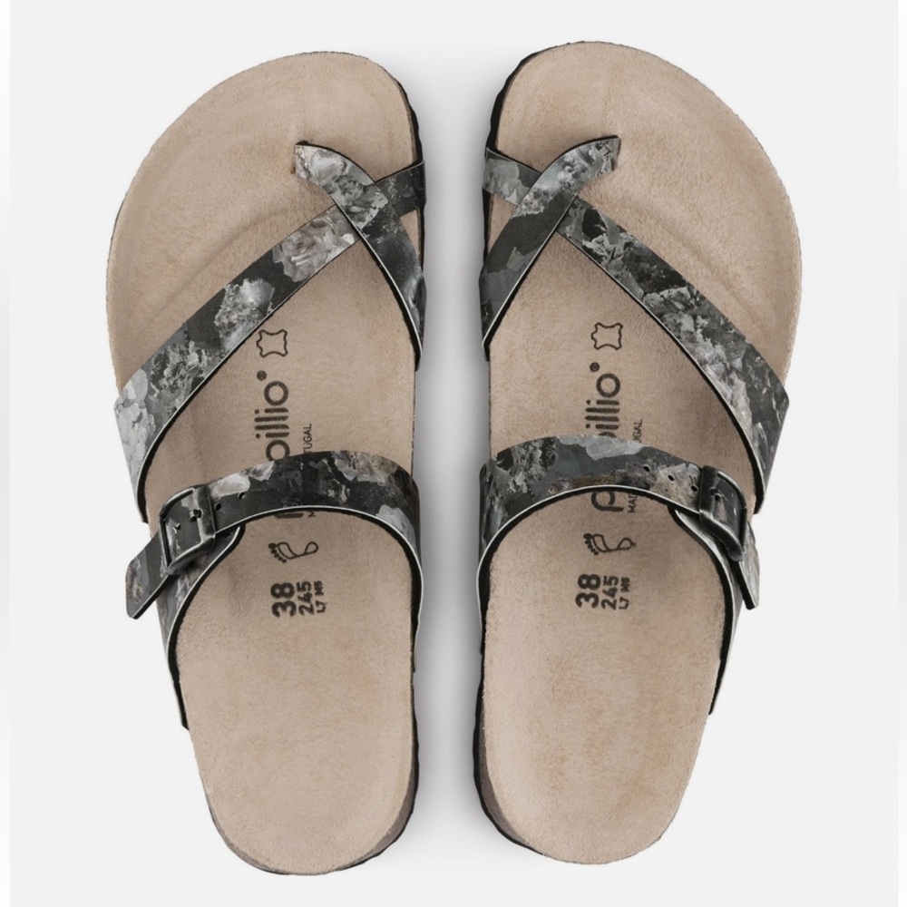 Birkenstock Papillio Tabora Crystal Mayari Birko-Flor Sandals‎ Black 36 US 5-5.5